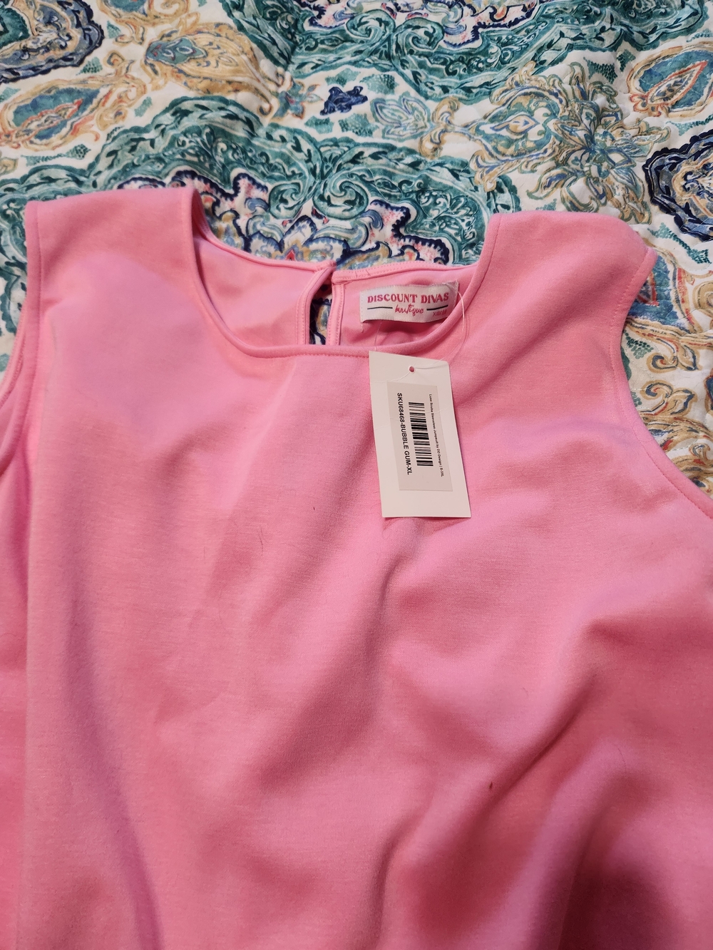 Discount Divas Pink Sleeveless Keyhole Jumpsuit